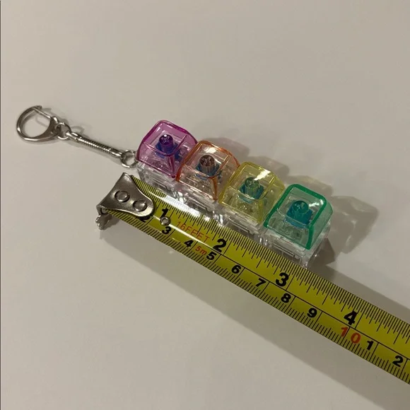 🌈🧊Light-Up Click Fidget Toy Keychain - Picture 9 of 14